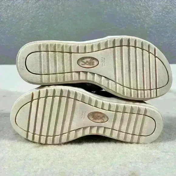 SOFFT Shandi Platform Wedge Leather Sandal Ankle Zip Lilac Purple Women Size 6 - Picture 6 of 14